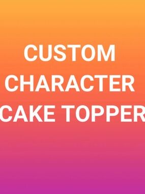 CAKE TOPPER l CUSTOM CHARACTER 3D CAKE TOPPER l PERSONALIZED ASSEMBLED
